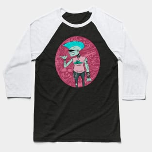 Punk Mohawk Rock Baseball T-Shirt